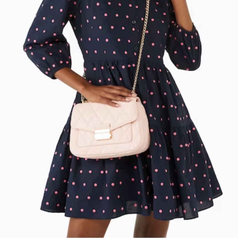 Kate Spade Carey Small Quilted Leather Flap Shoulder Crossbody Bag - Picture 2 of 9